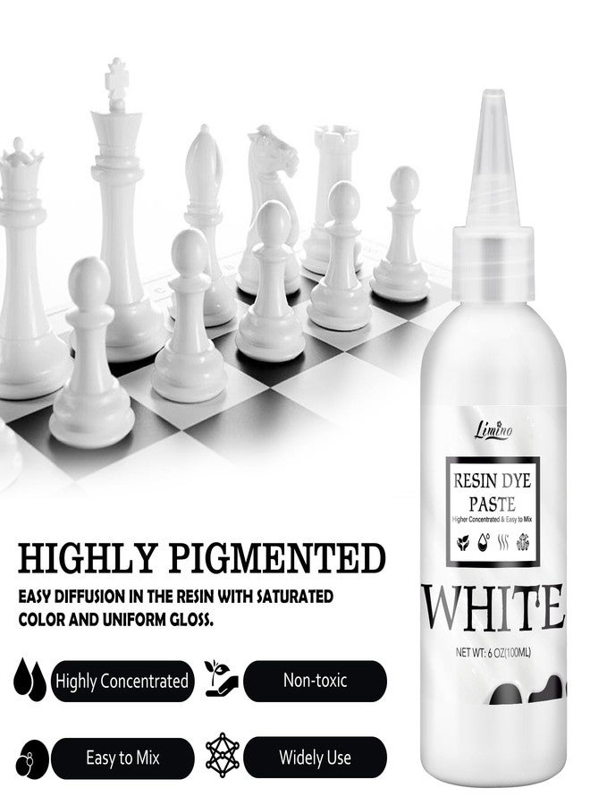 Limino White Epoxy Resin Pigment Paste - 3.4 fl.oz / 100ml Concentrated Dye for Ocean Waves, Lacing, Coaster - Opaque Epoxy for DIY Art, UV Resin, Painting - Image 5